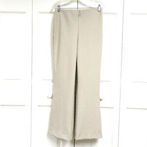 Rachel Zoe High Rise Flare Pull-On Pants Size 6 Beige Solid